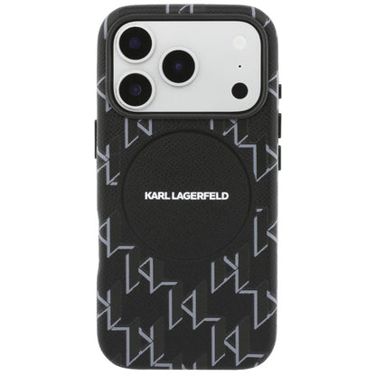 Futrola MagSafe za Apple iPhone 17 Pro, Karl Lagerfeld, KL Monogram Logo, Crna