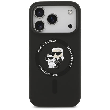 Futrola MagSafe za Apple iPhone 17 Pro, Karl Lagerfeld, Ring Karl & Choupette, Crna