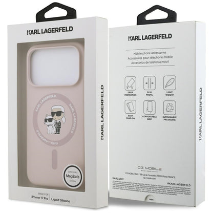 Futrola MagSafe za Apple iPhone 17 Pro, Karl Lagerfeld, Ring Karl & Choupette, Roze