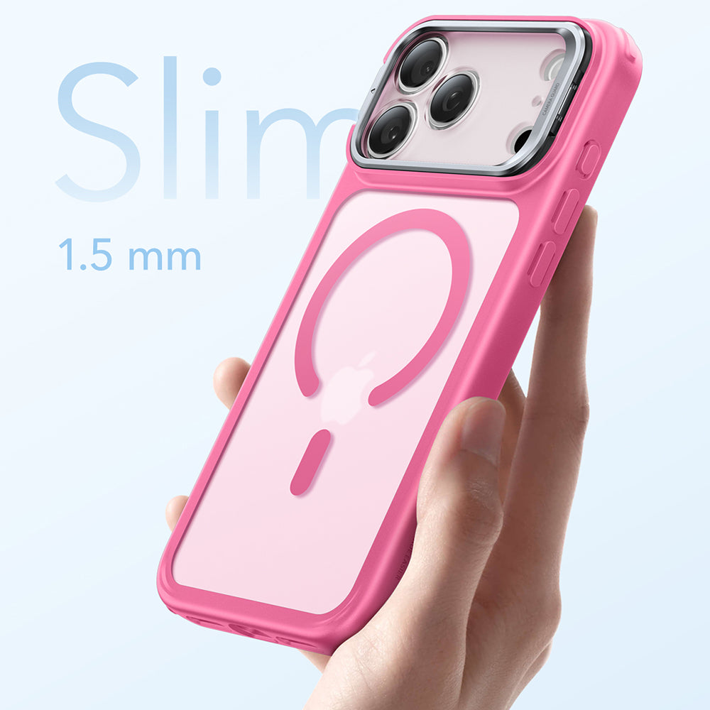 Futrola MagSafe za Apple iPhone 17 Pro Max, ESR, Classic Hybrid Kickstand, Roze Saten