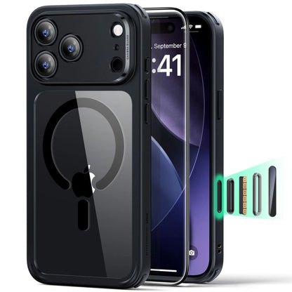 Futrola MagSafe za Apple iPhone 17 Pro Max, ESR, Classic Hybrid sa zaštitnikom ekrana, Crna Transparentna