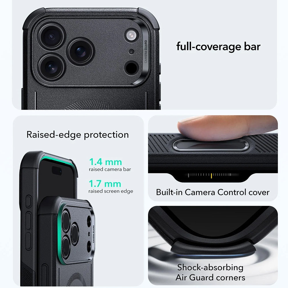 Futrola MagSafe za Apple iPhone 17 Pro Max, ESR, Cyber, Crna