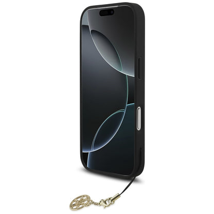 Husa MagSafe za Apple iPhone 17 Pro Max, Guess, 4G Charm Cradle, Crna