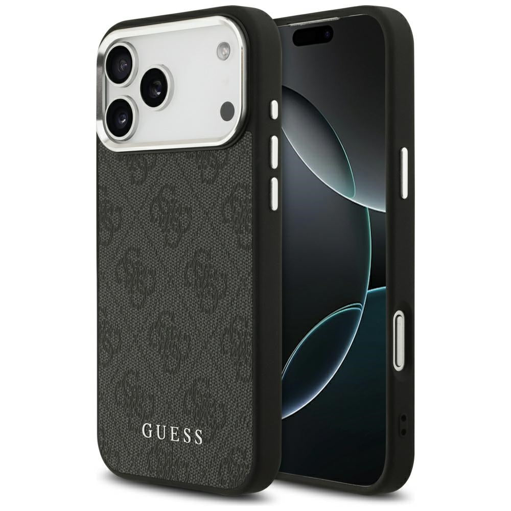 Futrola MagSafe za Apple iPhone 17 Pro Max, Guess, 4G Classic Logo, Crna