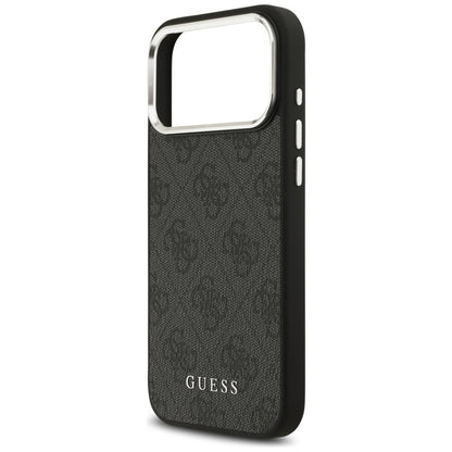 Futrola MagSafe za Apple iPhone 17 Pro Max, Guess, 4G Classic Logo, Crna