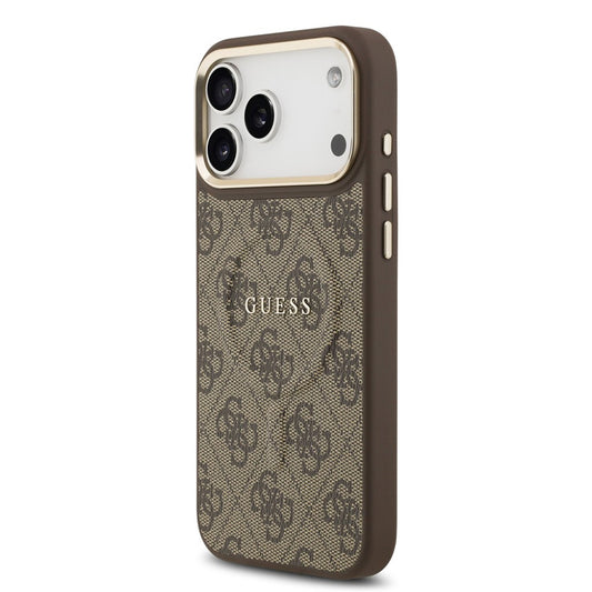 Futrola MagSafe za Apple iPhone 17 Pro Max, Guess, 4G Classic, Braon