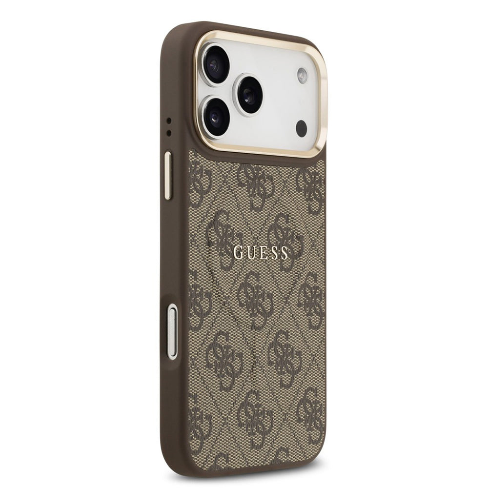 Futrola MagSafe za Apple iPhone 17 Pro Max, Guess, 4G Classic, Braon