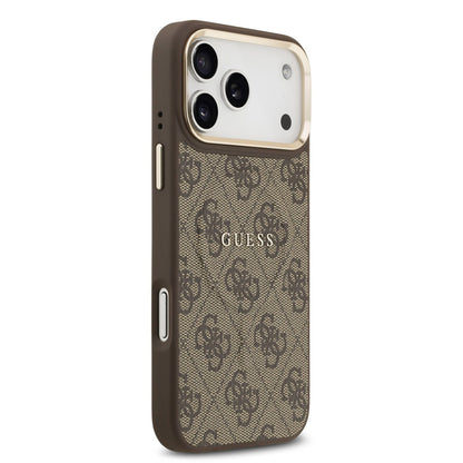 Futrola MagSafe za Apple iPhone 17 Pro Max, Guess, 4G Classic, Braon