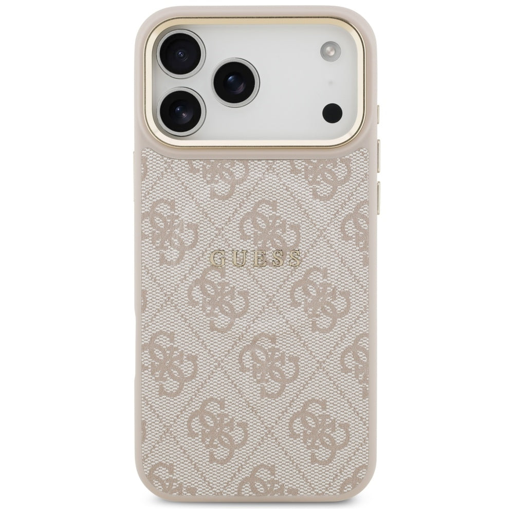 Futrola MagSafe za Apple iPhone 17 Pro Max, Guess, 4G Classic, Roze