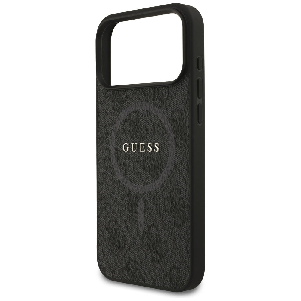Futrola MagSafe za Apple iPhone 17 Pro Max, Guess, 4G Ring Classic Logo, Crna