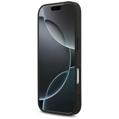 Futrola MagSafe za Apple iPhone 17 Pro Max, Guess, 4G Triangle Strass, Crna