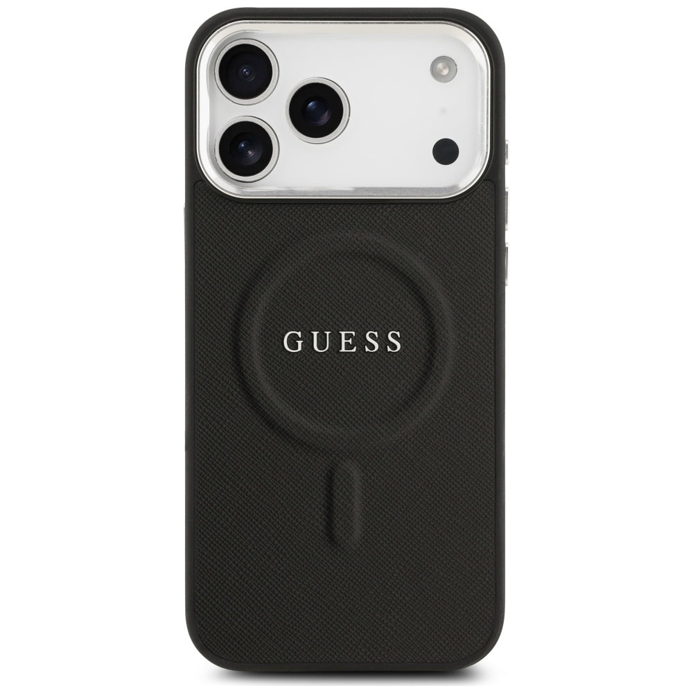 Futrola MagSafe za Apple iPhone 17 Pro Max, Guess, Classic Logo, Crna