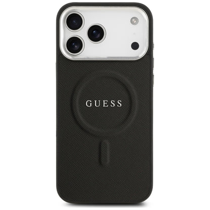 Futrola MagSafe za Apple iPhone 17 Pro Max, Guess, Classic Logo, Crna