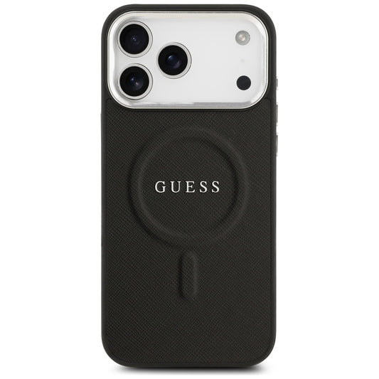 Futrola MagSafe za Apple iPhone 17 Pro Max, Guess, Classic Logo, Crna