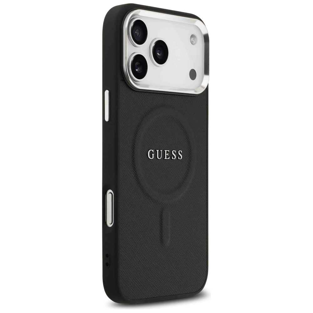 Futrola MagSafe za Apple iPhone 17 Pro Max, Guess, Classic Logo, Crna