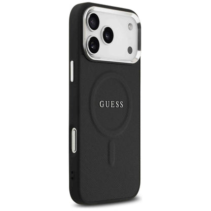 Futrola MagSafe za Apple iPhone 17 Pro Max, Guess, Classic Logo, Crna