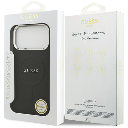 Futrola MagSafe za Apple iPhone 17 Pro Max, Guess, Classic Logo, Crna