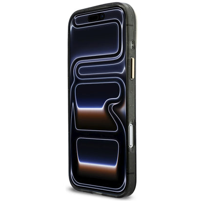 Futrola MagSafe za Apple iPhone 17 Pro Max, Guess, IML Glitter Script Strap, Crna