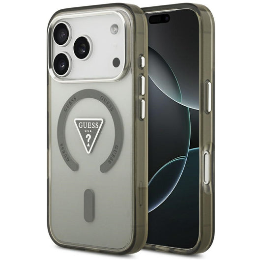 Futrola MagSafe za Apple iPhone 17 Pro Max, Guess, IML Gradient Triangle Logo, Kaki