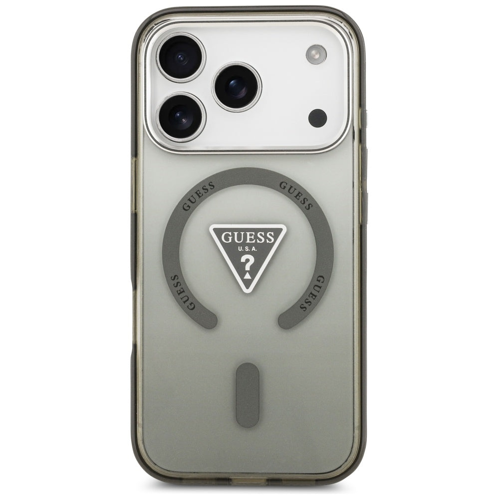 Futrola MagSafe za Apple iPhone 17 Pro Max, Guess, IML Gradient Triangle Logo, Kaki