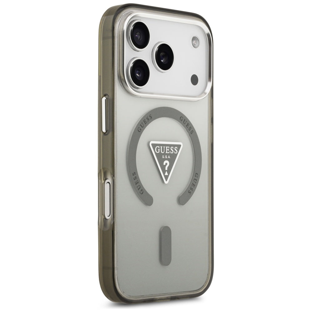 Futrola MagSafe za Apple iPhone 17 Pro Max, Guess, IML Gradient Triangle Logo, Kaki
