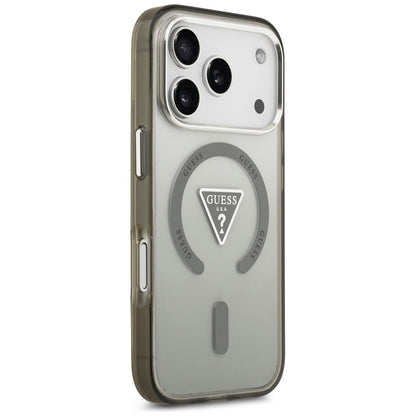 Futrola MagSafe za Apple iPhone 17 Pro Max, Guess, IML Gradient Triangle Logo, Kaki
