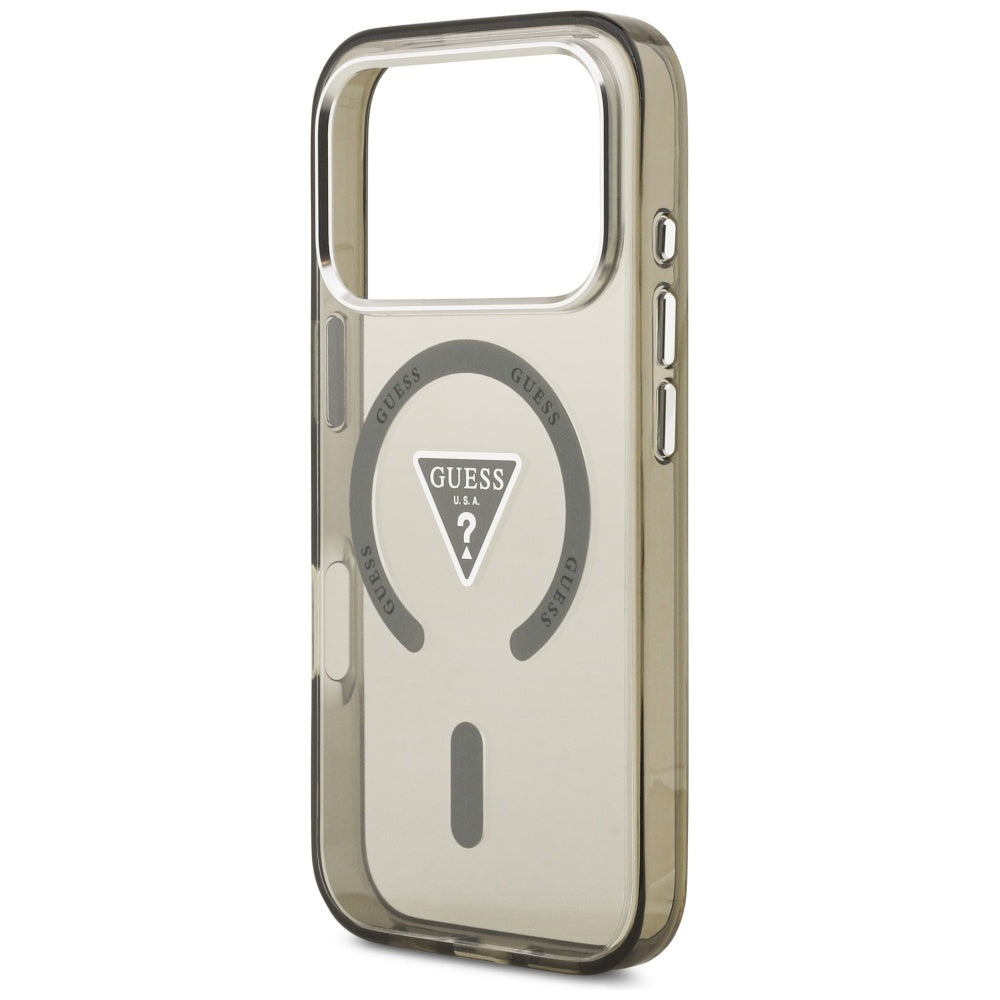 Futrola MagSafe za Apple iPhone 17 Pro Max, Guess, IML Gradient Triangle Logo, Kaki