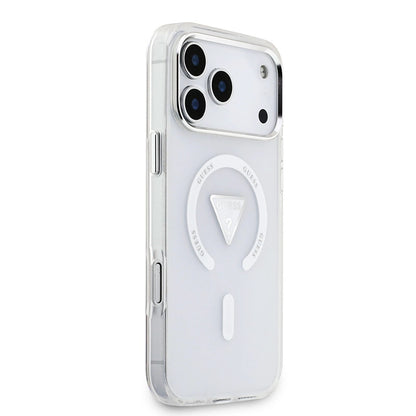 Futrola MagSafe za Apple iPhone 17 Pro Max, Guess, IML Gradient Triangle Logo, Transparentna