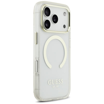 Futrola MagSafe za Apple iPhone 17 Pro Max, Guess, Metal Outline, Zlatna