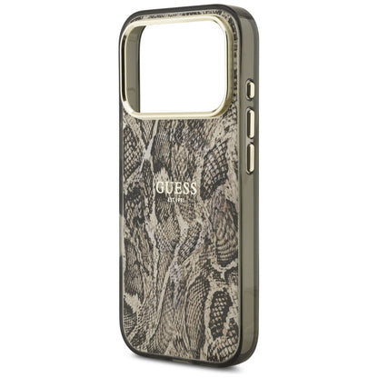 Husa MagSafe za Apple iPhone 17 Pro Max, Guess, Python Pattern, Braon