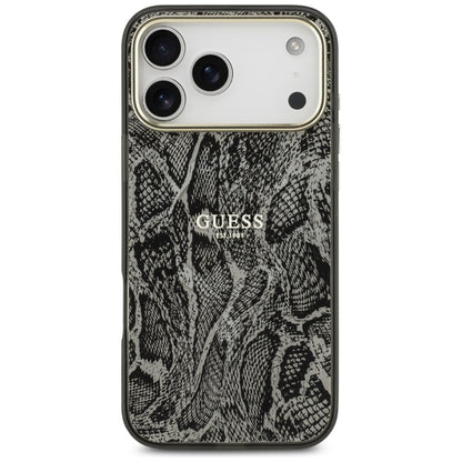 Futrola MagSafe za Apple iPhone 17 Pro Max, Guess, Python Pattern, Crna