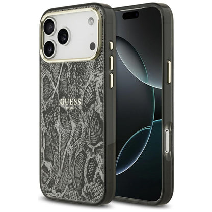 Futrola MagSafe za Apple iPhone 17 Pro Max, Guess, Python Pattern, Crna