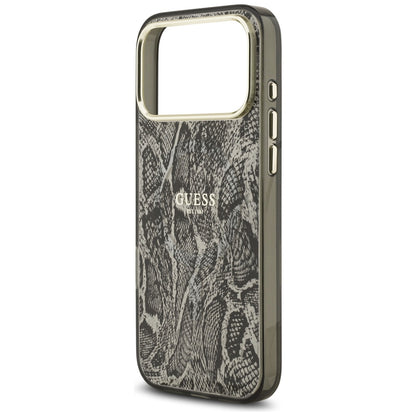 Futrola MagSafe za Apple iPhone 17 Pro Max, Guess, Python Pattern, Crna