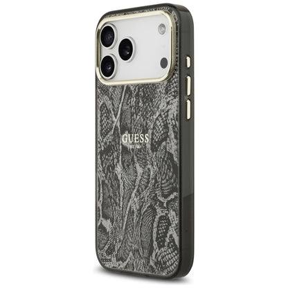 Futrola MagSafe za Apple iPhone 17 Pro Max, Guess, Python Pattern, Crna