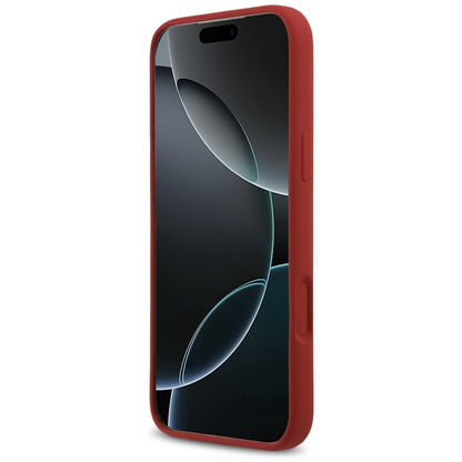 Futrola MagSafe za Apple iPhone 17 Pro Max, Guess, Script Metal Logo, Crvena