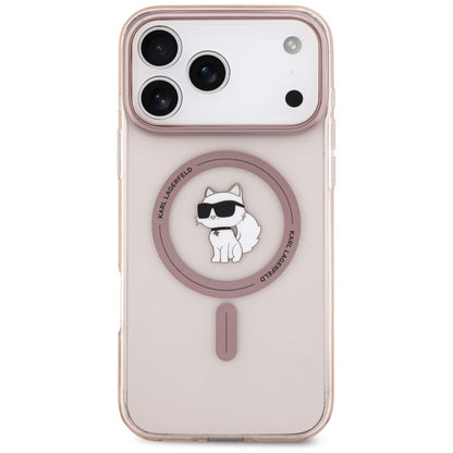 Futrola MagSafe za Apple iPhone 17 Pro Max, Karl Lagerfeld, IML Choupette, Roze