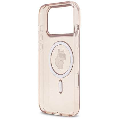 Futrola MagSafe za Apple iPhone 17 Pro Max, Karl Lagerfeld, IML Choupette, Roze