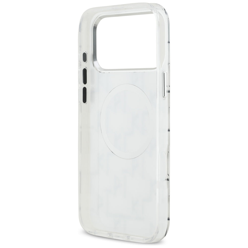 Futrola MagSafe za Apple iPhone 17 Pro Max, Karl Lagerfeld, IML KL Monogram, Bela.