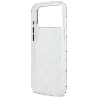 Futrola MagSafe za Apple iPhone 17 Pro Max, Karl Lagerfeld, IML KL Monogram, Bela.