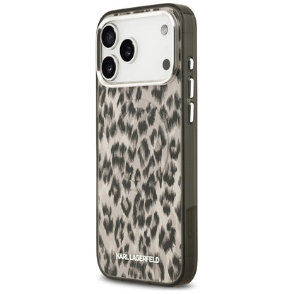 Futrola MagSafe za Apple iPhone 17 Pro Max, Karl Lagerfeld, IML Leopard Pattern, Braon