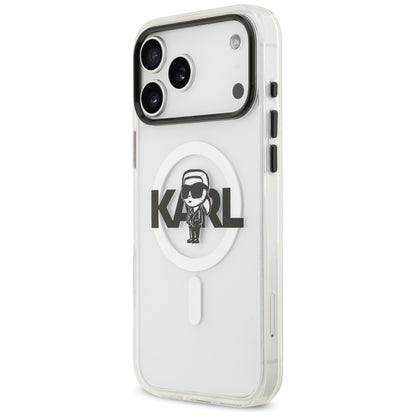 Futrola MagSafe za Apple iPhone 17 Pro Max, Karl Lagerfeld, IML Sketch Logo Karl, Providna