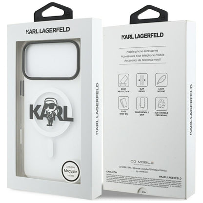 Futrola MagSafe za Apple iPhone 17 Pro Max, Karl Lagerfeld, IML Sketch Logo Karl, Providna