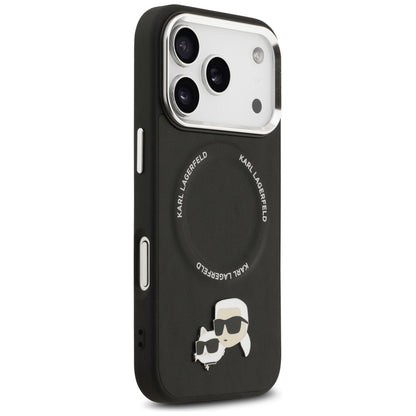 Futrola MagSafe za Apple iPhone 17 Pro Max, Karl Lagerfeld, Karl & Choupette Pins, Crna