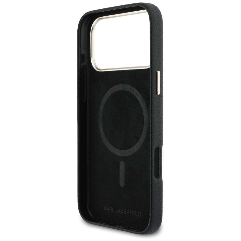 Futrola MagSafe za Apple iPhone 17 Pro Max, Karl Lagerfeld, Karl Head Logo, Crna