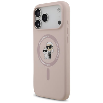 Futrola MagSafe za Apple iPhone 17 Pro Max, Karl Lagerfeld, Ring Karl & Choupette, Roze