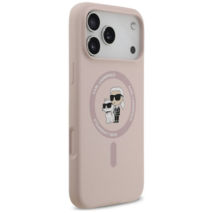 Futrola MagSafe za Apple iPhone 17 Pro Max, Karl Lagerfeld, Ring Karl & Choupette, Roze