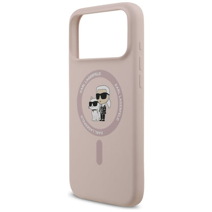 Futrola MagSafe za Apple iPhone 17 Pro Max, Karl Lagerfeld, Ring Karl & Choupette, Roze