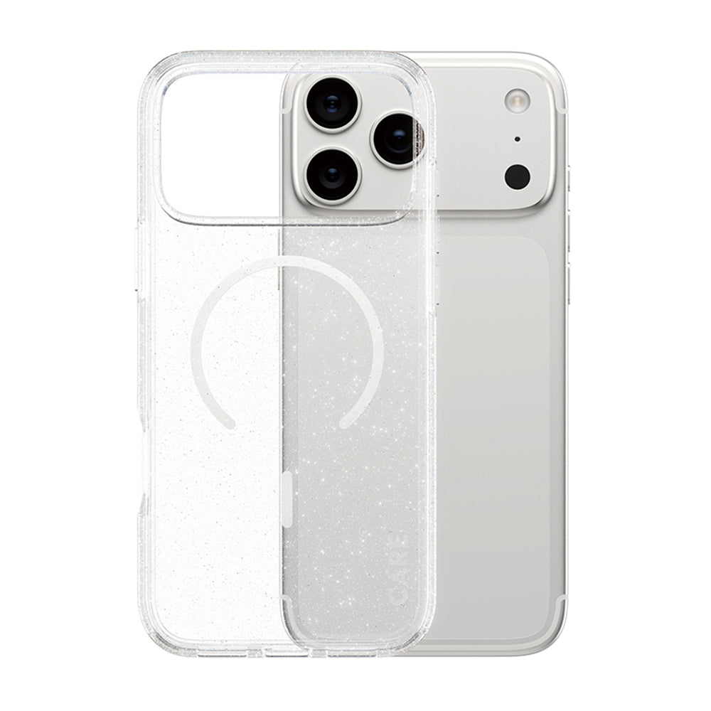 Futrola MagSafe za Apple iPhone 17 Pro Max, PanzerGlass, Care Urban Explorer Star Lit, Transparentna Bela