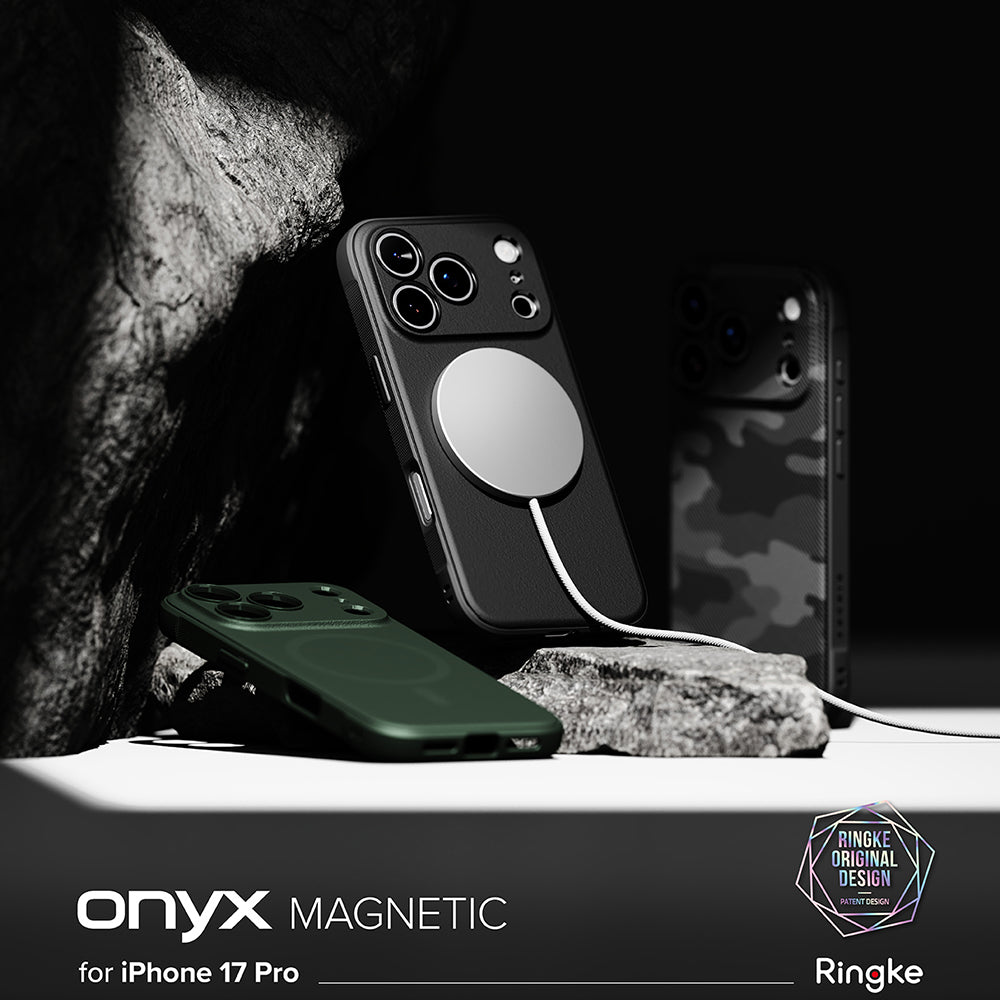 Futrola MagSafe za Apple iPhone 17 Pro Max, Ringke, Onyx, Crna