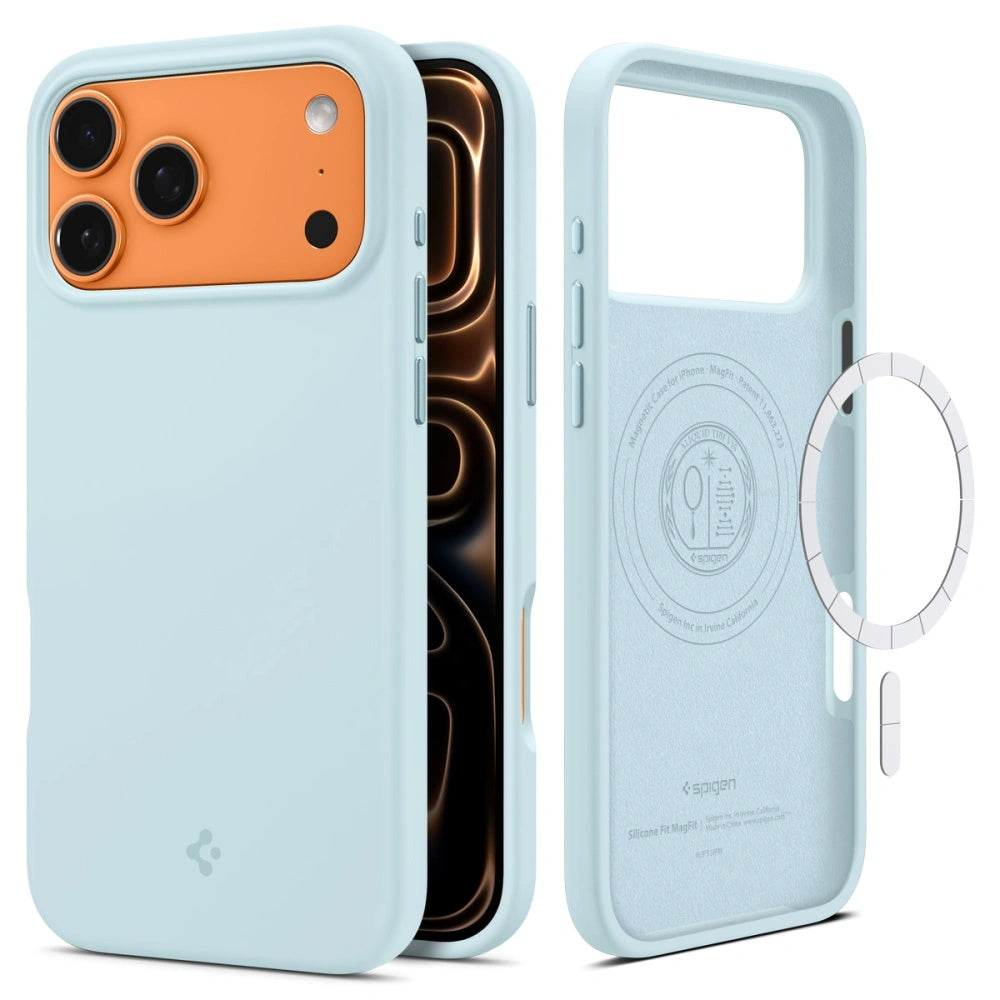 Futrola MagSafe za Apple iPhone 17 Pro Max, Spigen, Silicone Fit, Plava